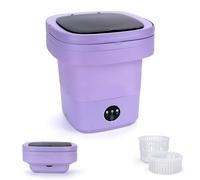 Mini machine à laver portable de 16 L avec panier rotatif, machine à laver portable adaptée pour les vêtements de bébé, sous-vêtements, chaussettes, design pliable pour camping, hôtels et appartements