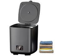 Mini machine à laver portable, entièrement automatique avec tuyau de vidange, 4 modes pour vêtements de bébé, sous-vêtements, camping-car, camping - LCD tactile, moteur silencieux