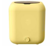 Mini machine à laver portable, imitation pulsateur, lavage des mains, multi-vitesses réglables, convient aux familles, dortoirs, etc. (jaune)