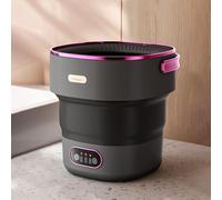 Mini machine à laver portable, laveuse et sécheuse pliables, petite machine à laver pliable améliorée, nettoyage en profondeur des sous-vêtements, des vêtements de bébé ou des petits objets,