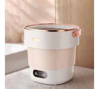 Mini machine à laver portable, laveuse et sécheuse pliables, petite machine à laver pliable améliorée, nettoyage en profondeur des sous-vêtements, des vêtements de bébé ou des petits objets,