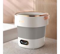 Mini machine à laver portable, laveuse et sécheuse pliables, petite machine à laver pliable améliorée, nettoyage en profondeur des sous-vêtements, des vêtements de bébé ou des petits objets,