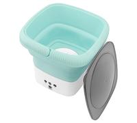 Mini Machine à Laver Portable, Mini Machine à Laver Pliable Puissante, Petite Machine à Laver Portable, Sûre, Ultra Silencieuse pour Les Voyages (Vert)