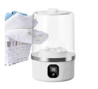Mini machine à laver portable - Petit appareil pour le linge de sous-vêtements - Aide à la lessive pour dortoir d'étudiant, voyage, camping et appartement