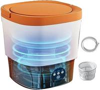 伟 祥 Mini machine à laver portable, petite machine à laver avec panier de vidange et Blu Ray pour appartement, dortoir, camping, camping-car, couleurs tendance