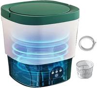 伟 祥 Mini machine à laver portable, petite machine à laver avec panier de vidange et Blu Ray pour appartement, dortoir, camping, camping-car, couleurs tendance