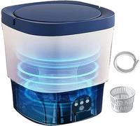 伟 祥 Mini machine à laver portable, petite machine à laver avec panier de vidange et Blu Ray pour appartement, dortoir, camping, camping-car, couleurs tendance