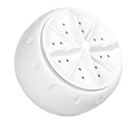 Mini Machine à Laver Portable Usb, Turbine Réversible, Blanc | Plastique, Ventouses Robustes et Cordon D’alimentation Usb, pour Dortoirs, Hôtels et Petits Volumes