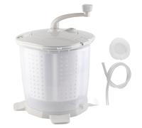 Mini Machine à laver portative manuelle, 40x33cm, pour sous-vêtements, linge, pour la maison, dortoir, matériau ABS gris