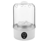Mini Machine à Laver Rechargeable Compacte 3000mah pour Sous-vêtements | Blanc, Plastique, Design Bouton, Économie D’eau, Voyage et Chambres D’élève