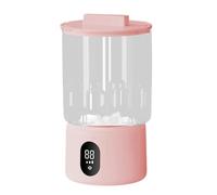 Mini machine à laver rechargeable, technologie de nettoyage à turbine, élimine en douceur la saleté des tissus délicats, appareil de lavage de voyage pour sous-vêtements, chaussettes, blanc
