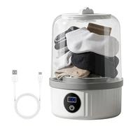 Mini machine à laver | Sans fil compacte rechargeable par USB | Machine à laver portable pour vêtements, sous-vêtements, appartement, dortoir, voyage, hôtel, vêtements d'extérieur