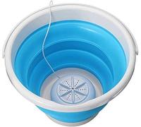 Mini machine à laver turbo portable avec baignoire pliable, laveuse à turbine à ultrasons compacte, alimentée par USB, lave-linge de voyage, camping, appartements, dortoirs, camping-car, ent