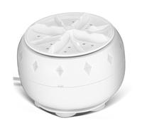 Mini Machine à Laver Turbo USB à Turbine pour Petits Espaces | Lavage Doux, Plastique Blanc, Cordon USB et Ventouses, pour Linge Délicat et Camping