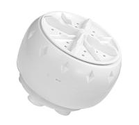 Mini Machine à Laver Turbo Usb, Plastique, 1 Pièce, pour Voyage | Ventouses de Fixation, Rotation Avant et Arrière, Usage Compact, Cordon USB et Adaptateur Inclus