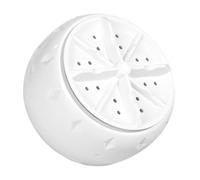 Mini Machine à Laver Turbo Usb, Plastique Blanc pour Petits Espaces | Rotation Turbine Avant et Arrière, Ventouses Robustes, Cordon USB Fourni, Format Léger pour Appartement