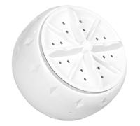 Mini Machine à Laver Usb, Turbine Réversible, Plastique Blanc | Appartement et Camping-car, Séparation Hygiénique des Délicats, Ventouses Robustes, Cordon USB Inclus