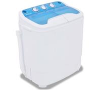 Mini machine à laver - vidaXL - 2 cuves - 3,6 kg - 240 W - Bleu et blanc