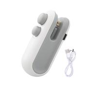 Mini Machine À Sceller Les Sacs Sous Vide Rechargeables Par Usb,Gadget De Cuisine Magnétique,Coupeur De Collations,Bancs De Chaleur,Ouvre-Machine,Nourriture,9.5x4.5cm - Type White