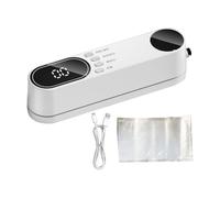Mini Machine À Sceller Sous Vide Outil de Scellage de Sacs Alimentaires | Scelleur Sous Vide Rechargeable pour Conservation des Aliments pour Dortoir Hôtel Restaurant Appartement Entrepris Blanc