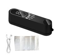 Mini Machine À Sceller Sous Vide Outil de Scellage de Sacs Alimentaires | Scelleur Sous Vide Rechargeable pour Conservation des Aliments pour Dortoir Hôtel Restaurant Appartement Entrepris Noir