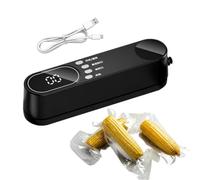 Mini Machine À Sceller Sous Vide Outil d'Emballage de Sacs Alimentaires | Scelleur Sous Vide Rechargeable pour Conservation des Aliments Pour Maison, Dortoir, Hôtel, Appartement, Entrepri Noir