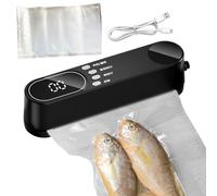 Mini machine à sceller sous vide - Scellant compact sans fil pour sacs alimentaires, outil d'extraction d'air rechargeable pour le stockage de la cuisine, l'hôtel, l'appartement, le dortoir