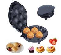 Mini machine à tarte et quiche électrique - Poêle antiadhésive avec chauffage double face, indicateur LED et pieds antidérapants - Idéal pour les collations et les desserts