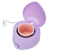 Mini Machine de Chauffage de Cire, Mini Chauffe-Cire Multi-usages, Pot Intérieur en Silicone en Forme de Cœur, Dispositif de Chauffage de Cire Facile à Nettoyer, pour Femme et