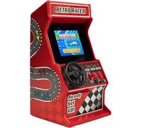 Mini Machine De Course D'Arcade, 30 Jeux De Course 8 Bits Intégrés, Jeux De Voiture, Vélo, Bateau Et Ski, Écran Couleur 2,4"", Volant, Levier De Vitesse, 2 Boutons, Cadeau Parfait[VIT694210]