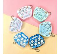 Mini Machine De Jeu De Hamster À Frapper, Jouets D'Apprentissage À Main Pour Enfants, Porte-Clés Machine, Jouet Pendentif Nostalgique