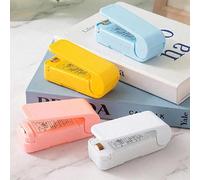 Mini machine de scellage pour collation, scelleur en plastique, préservateur de sac alimentaire ménager sous vide, convient pour sceller les sacs de collation pour la maison et les étudiants (piles no