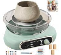 Mini Machine électrique En Céramique à Tour De Poterie, Tour De Potier Tournant Pour Enfants Et Adultes, Machine De Formage De Poterie Avec Ensemble D'outils En Argile, Kit De Poterie Diy Pour Débutan