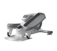 Mini Machine elliptique pour la Maison, elliptique compacte sous Le Bureau pour Les Petits espaces - Stepper Silencieux avec Mouvement à Faible Impact, équipement de Fitness Portable pour appar White