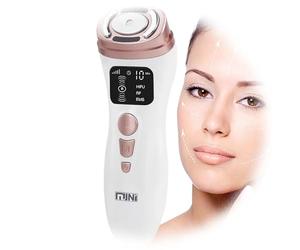 Mini Machine HIFU Professionnelle Machine Faciale HIFU avec 3 Modes, 5 Niveaux, Anti-âge Machine de Beauté de Peau à Ultrasons R-F Soins de Rajeunissement de la Peau