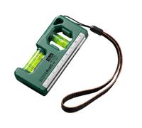 Mini Magnetic Pocket Level with 90° 180° Bubble Vials | Aluminium ABS Compact Spirit Level for DIY | Angle Measuring Tool For Home Workshop