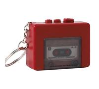 Mini magnétoscope rétro porte-clés lecteur micro musique pendentif C9O4 Cassett avec