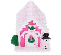 Mini Maison de Noël en Pâte Polymère, Décoration de Table Maisonnette | Joli Accent Coloré pour Village Miniature, Entrée ou Centre de Table, Idée Présent Légère pour Passionnés de Maisons