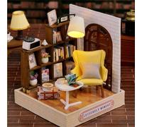 Mini maison kit DIY, set de modèle de maison miniature artisanal, cadeau fait-main idéal pour l'anniversaire, Pâques Nouveaux mots doux,Coin jardin,Espace de travail élégant,Temps libreBois composite