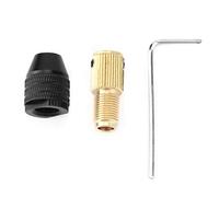 Mini Mandrin Auto-Serrant, Mandrin de Foret Adaptateur en Laiton Antidérapant Arbre de Moteur Accessoires pour Perceuse Meuleuse Électrique(3.17mm)