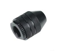 Mini mandrin de perceuse sans clé 0,3 à 3,4 mm pour outils rotatifs, adaptateur d'embout de tige de /32" et /8" avec filetage M7 x 0,75 M8 x 0,75, mandrin multiple à trois mâchoires en acier au