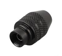 Mini mandrin de perceuse sans clé pour outils rotatifs filaires - Plage de serrage de 0,3 à 3,4 mm, filetage M7/M8 x 0,75, acier au carbone traité thermiquement, noir O (long M7)