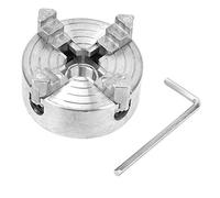 Mini mandrin de tour, 4 mâchoires en alliage de zinc auto-centrant, mandrin de tournage du bois, accessoire de serrage Z011A, avec grande plage de serrage