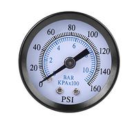 Mini manomètre, 1/8 "NPT Indicateur de pression pour le carburant, le mazout, l'eau et l'eau 0-160 psi/0-10 bar