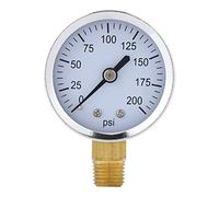 Mini manomètre de précision 0-200psi 1/4 de pouce NPT Montage sur filetage | Mesurez précisément la pression de l'air, de l'eau, de l' et du carburant avec ce manomètre miniature de 2 pouces à cadran do