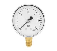 Mini manomètre pour carburant air-huile ou eau 0-6 bar 1/4 pouce NPT