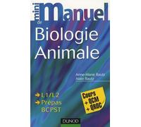 Mini manuel de biologie animale: Cours + QCM