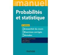 Mini Manuel - Probabilités et statistique Cours + Annales + Exos - 3ème édition - Françoise Couty-Fredon - Dunod - broché - Etude