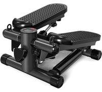 Mini marche d'escalier pour exercice à la maison avec affichage LED et bandes de résistance, supporte jusqu'à 150 kg