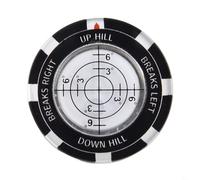 Mini marqueur de balle vert pour golf avec clip de chapeau pour mesurer la pente verte jauge verte portable construction légère en alliage (blanc)